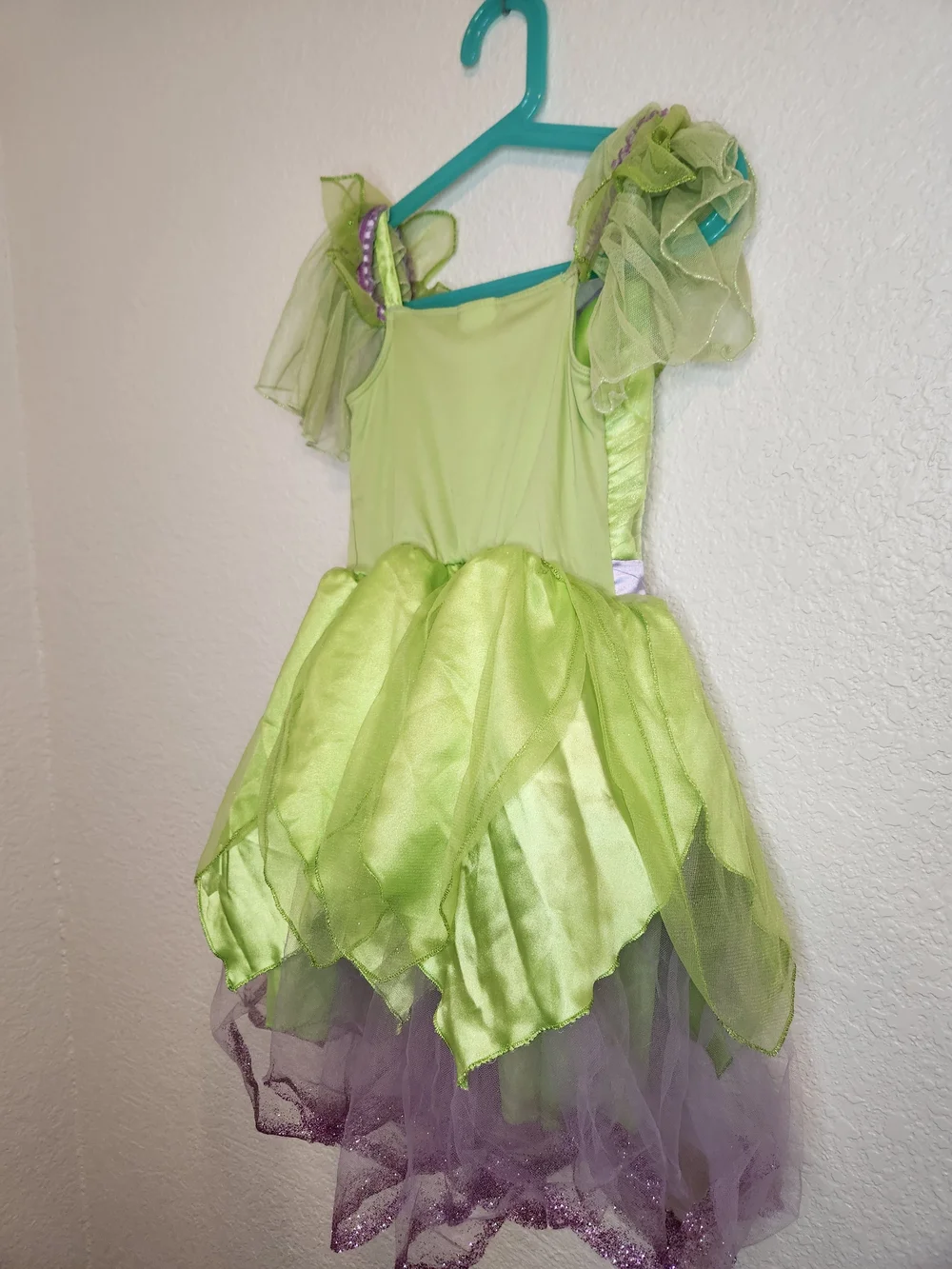 Disney Store Tinker Bell Costume Child Size Medium 5 6  Green And Purple - Picture 13 of 14